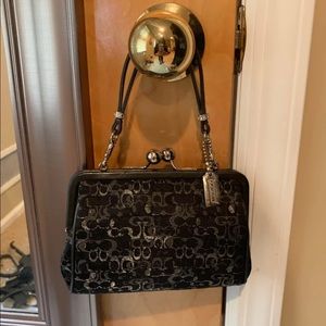 Black Coach dressy bag